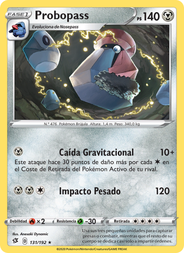 Probopass 131 — Rebel Clash (Spanish Pokémon TCG card)