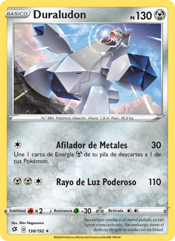 Duraludon 138 — Rebel Clash (Spanish Pokémon TCG card)