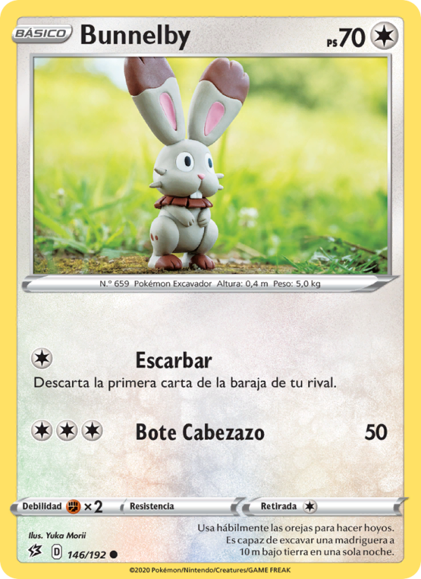 Bunnelby 146 — Rebel Clash (Spanish Pokémon TCG card)