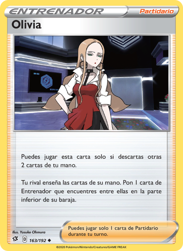 Olivia 163 — Rebel Clash (Spanish Pokémon TCG card)