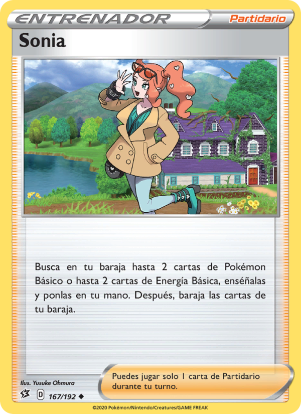 Sonia 167 — Rebel Clash (Spanish Pokémon TCG card)