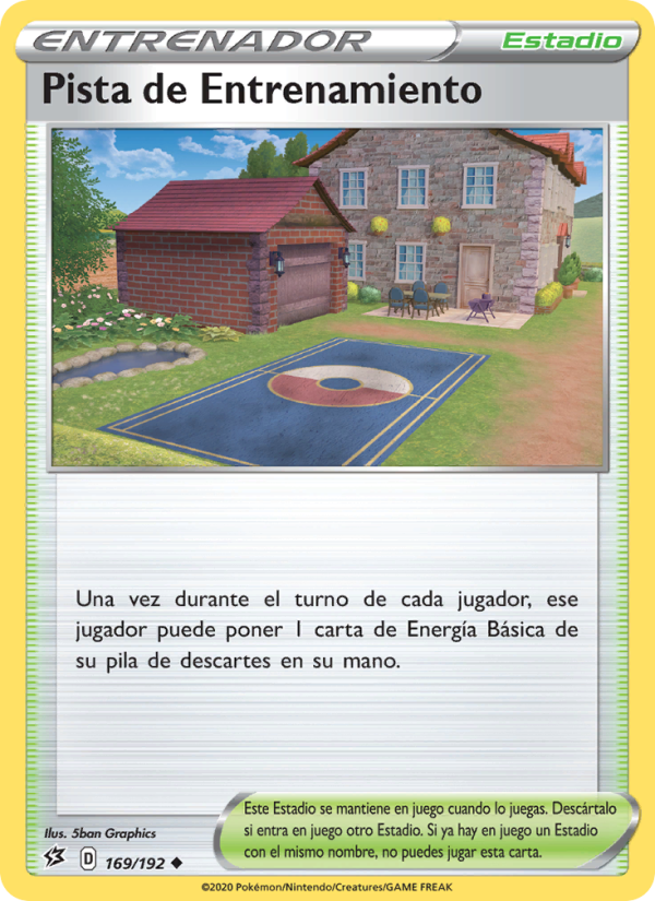 Pista de Entrenamiento 169 — Rebel Clash (Spanish Pokémon TCG card)