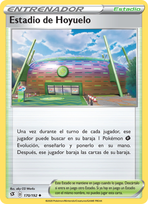 Estadio de Hoyuelo 170 — Rebel Clash (Spanish Pokémon TCG card)