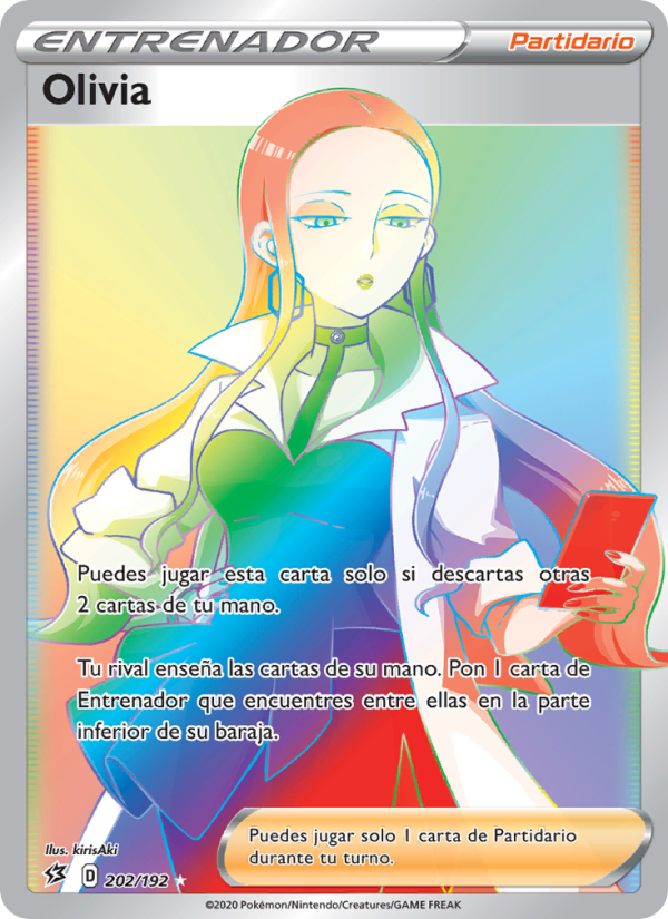 Olivia 202 — Rebel Clash (Spanish Pokémon TCG card)