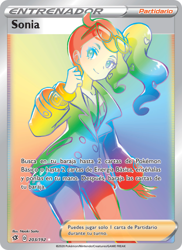 Sonia 203 — Rebel Clash (Spanish Pokémon TCG card)