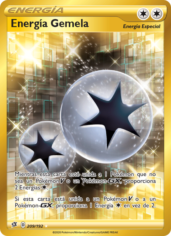 Energía Gemela 209 — Rebel Clash (Spanish Pokémon TCG card)