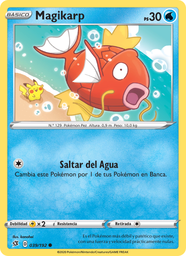 Magikarp 39 — Rebel Clash (Spanish Pokémon TCG card)