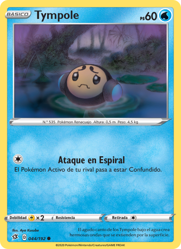 Tympole 44 — Rebel Clash (Spanish Pokémon TCG card)