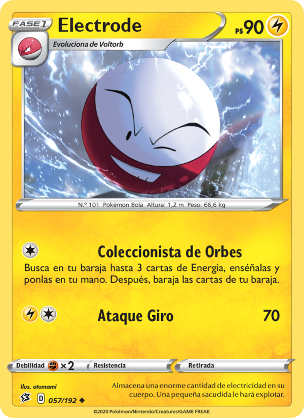 Electrode 57 — Rebel Clash (Spanish Pokémon TCG card)