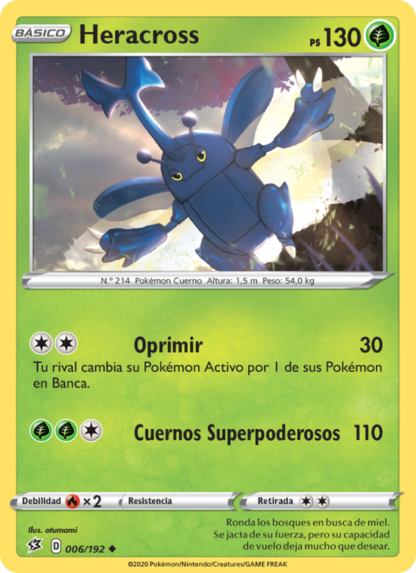 Heracross 6 — Rebel Clash (Spanish Pokémon TCG card)