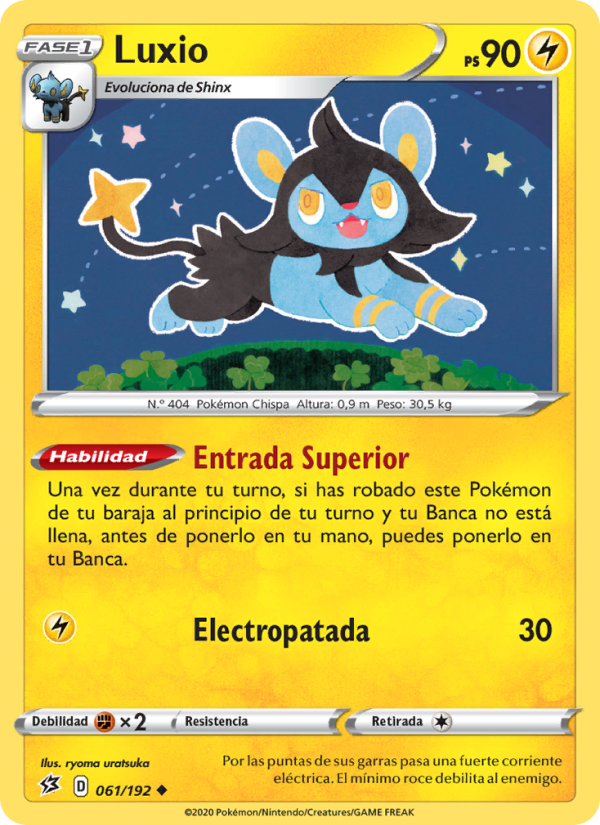 Luxio 61 — Rebel Clash (Spanish Pokémon TCG card)