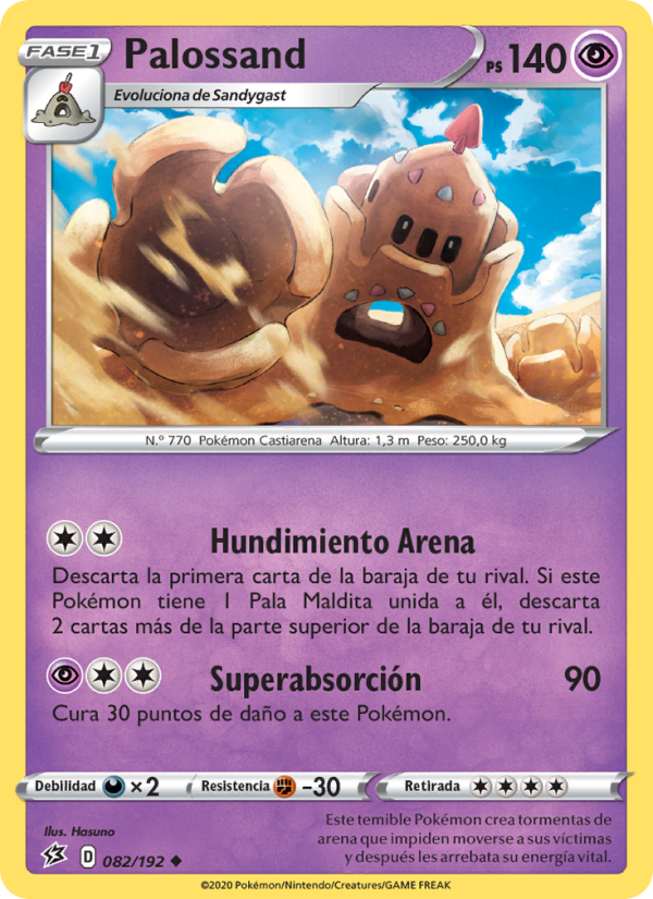 Palossand 82 — Rebel Clash (Spanish Pokémon TCG card)