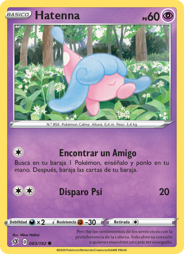 Hatenna 83 — Rebel Clash (Spanish Pokémon TCG card)