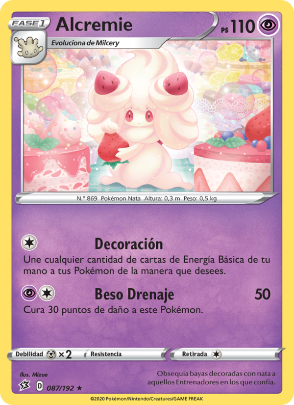 Alcremie 87 — Rebel Clash (Spanish Pokémon TCG card)