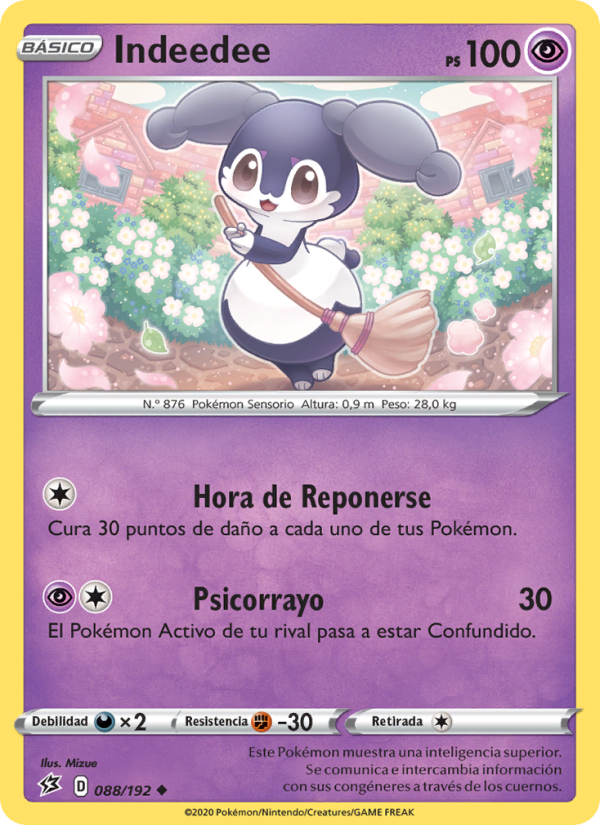 Indeedee 88 — Rebel Clash (Spanish Pokémon TCG card)