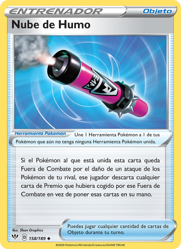 Nube de Humo 158 — Darkness Ablaze (Spanish Pokémon TCG card)