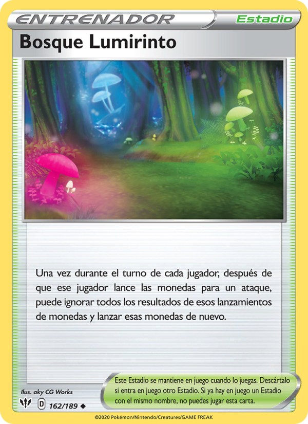 Bosque Lumirinto 162 — Darkness Ablaze (Spanish Pokémon TCG card)