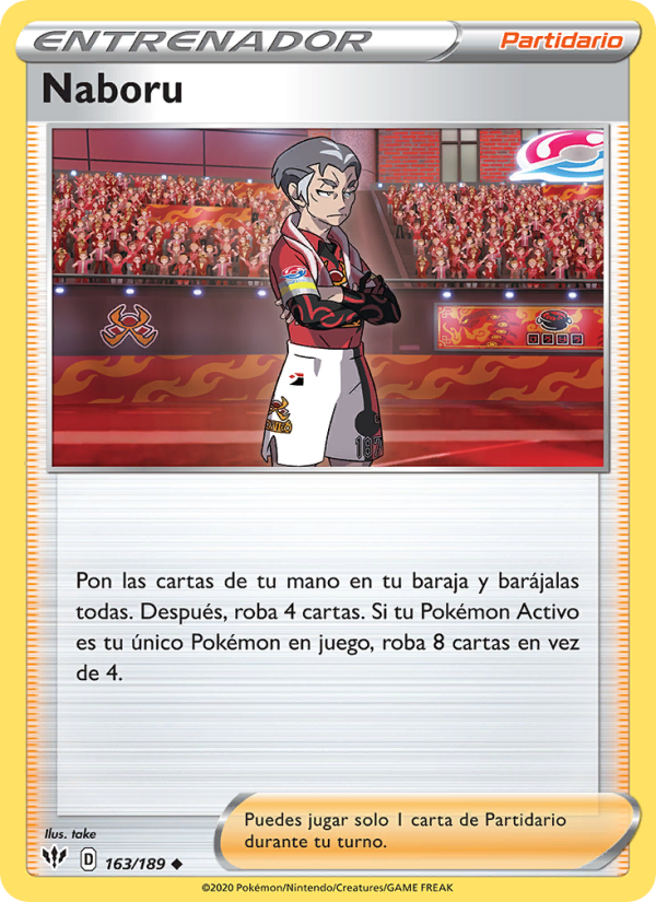 Naboru 163 — Darkness Ablaze (Spanish Pokémon TCG card)