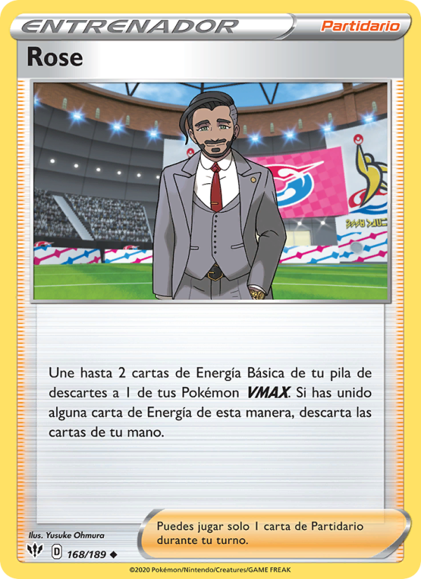 Rose 168 — Darkness Ablaze (Spanish Pokémon TCG card)
