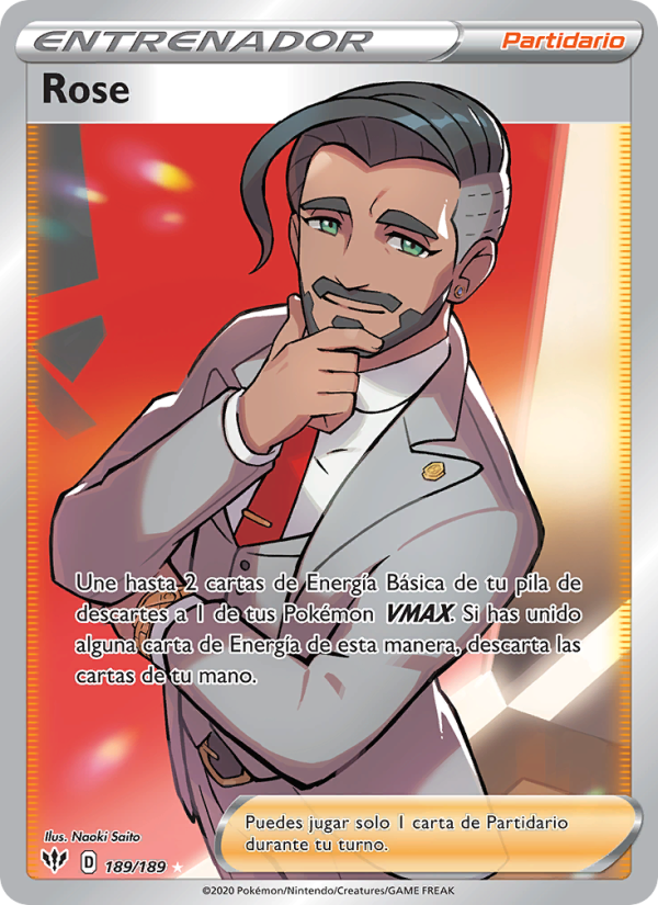 Rose 189 — Darkness Ablaze (Spanish Pokémon TCG card)