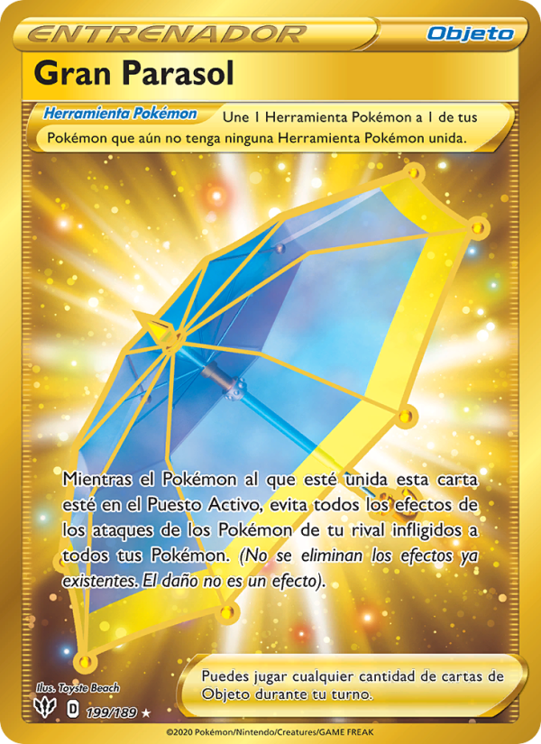 Gran Parasol 199 — Darkness Ablaze (Spanish Pokémon TCG card)