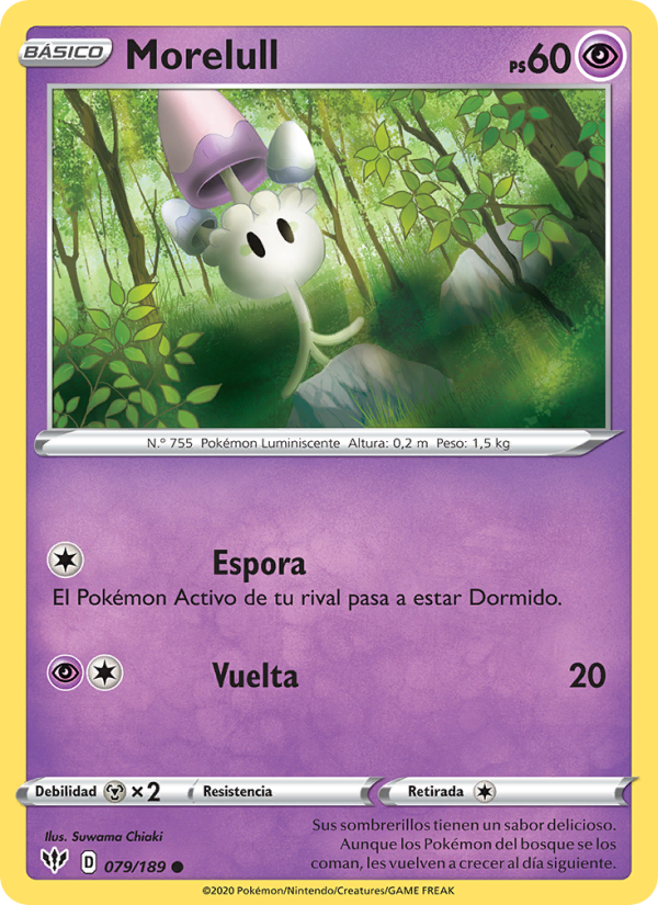 Morelull 79 — Darkness Ablaze (Spanish Pokémon TCG card)