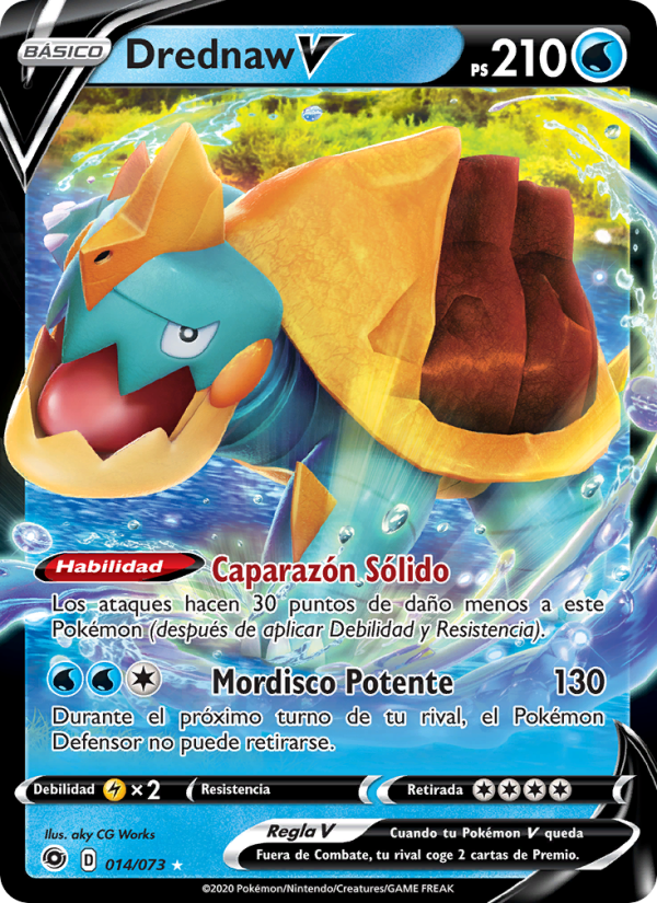 Drednaw V 14 — Weg des Champs (Spanish Pokémon TCG card)