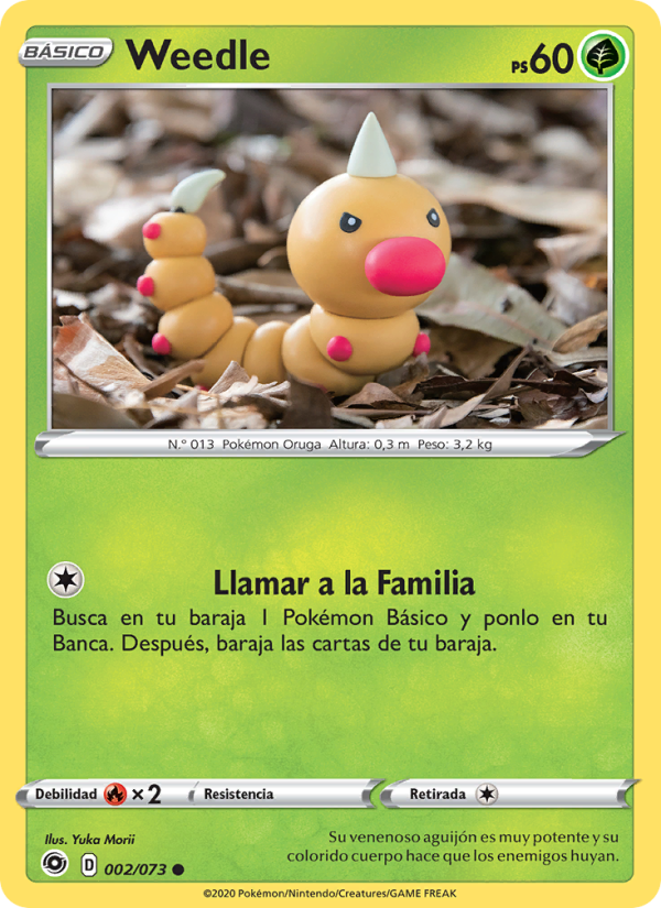 Weedle 2 — Weg des Champs (Spanish Pokémon TCG card)