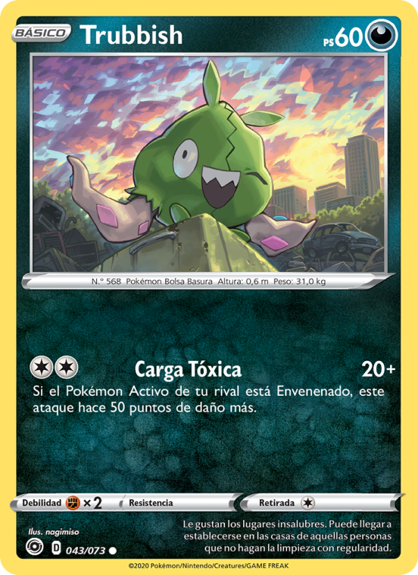 Trubbish 43 — Weg des Champs (Spanish Pokémon TCG card)