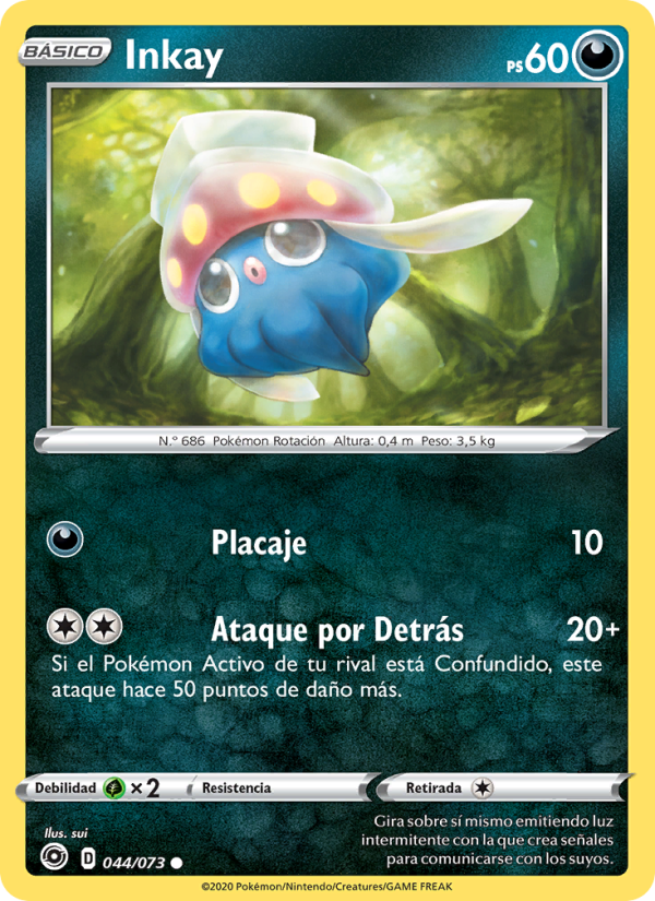 Inkay 44 — Weg des Champs (Spanish Pokémon TCG card)