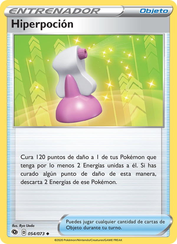 Hiperpoción 54 — Weg des Champs (Spanish Pokémon TCG card)