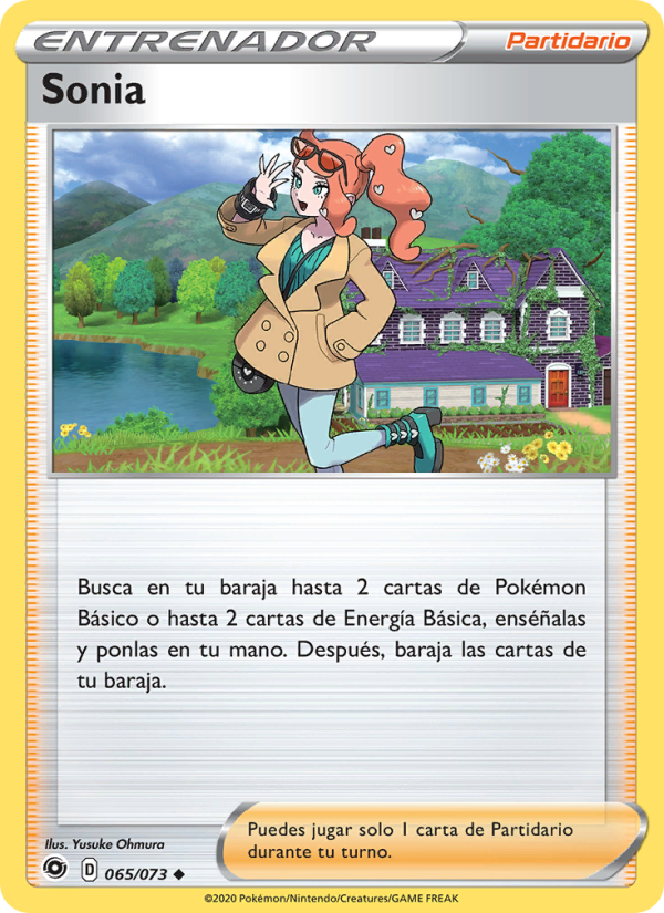Sonia 65 — Weg des Champs (Spanish Pokémon TCG card)