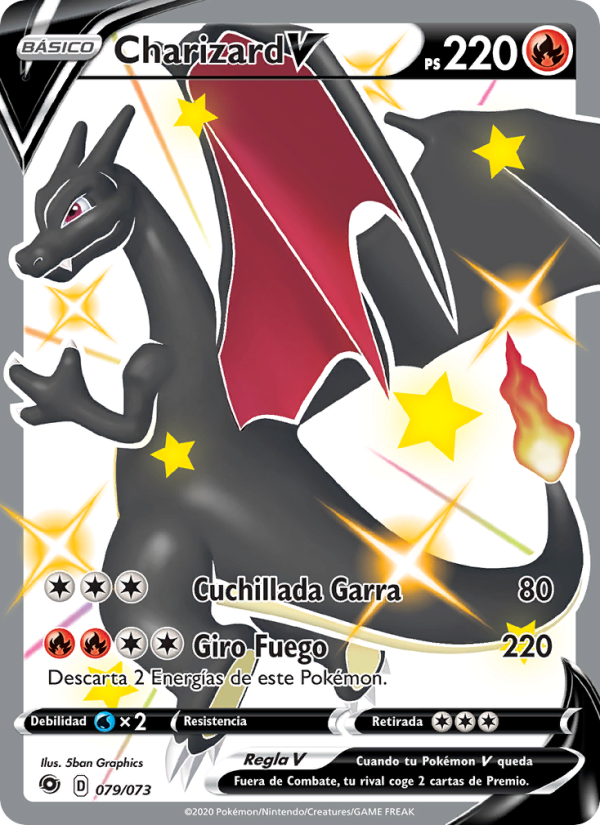 Charizard V 79 — Weg des Champs (Spanish Pokémon TCG card)