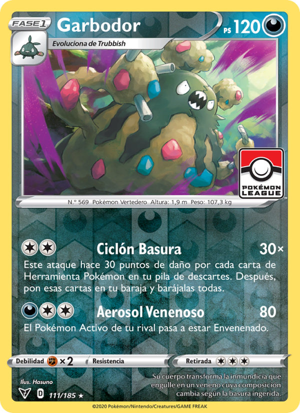 Garbodor 111 — Vivid Voltage (Spanish Pokémon TCG card)