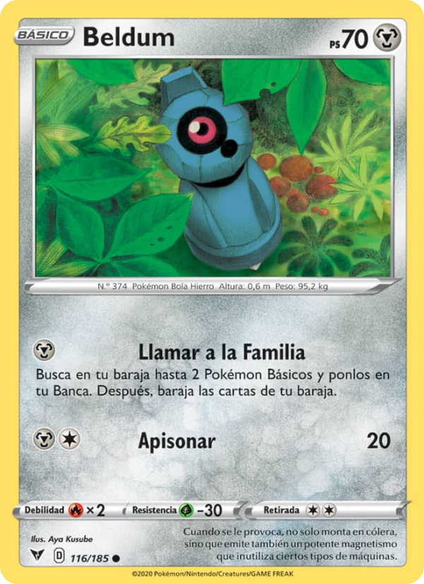 Beldum 116 — Vivid Voltage (Spanish Pokémon TCG card)