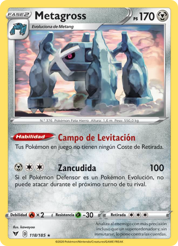 Metagross 118 — Vivid Voltage (Spanish Pokémon TCG card)