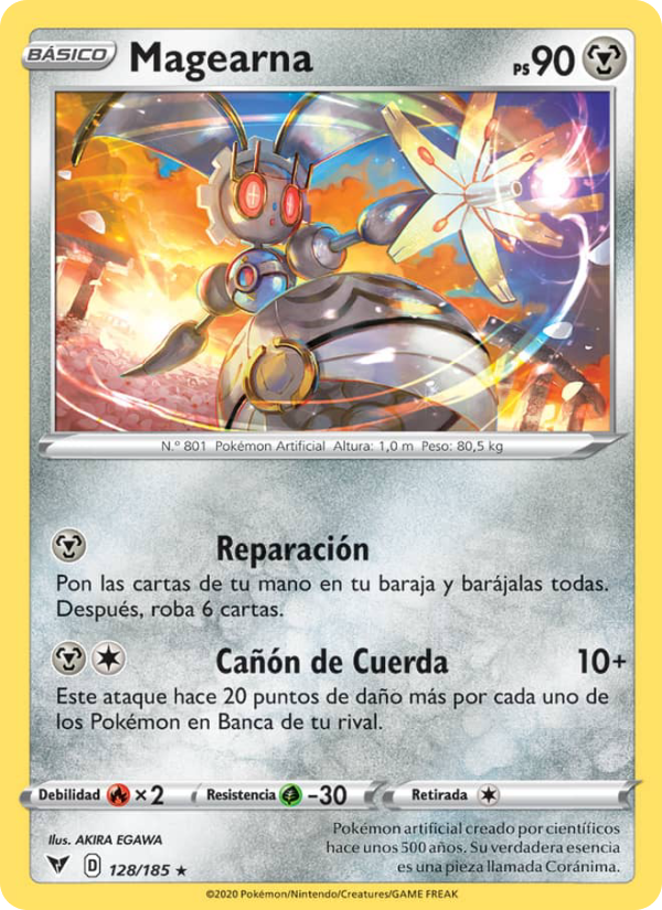 Magearna 128 — Vivid Voltage (Spanish Pokémon TCG card)