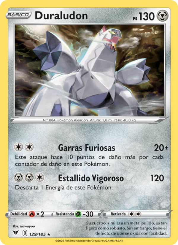 Duraludon 129 — Vivid Voltage (Spanish Pokémon TCG card)