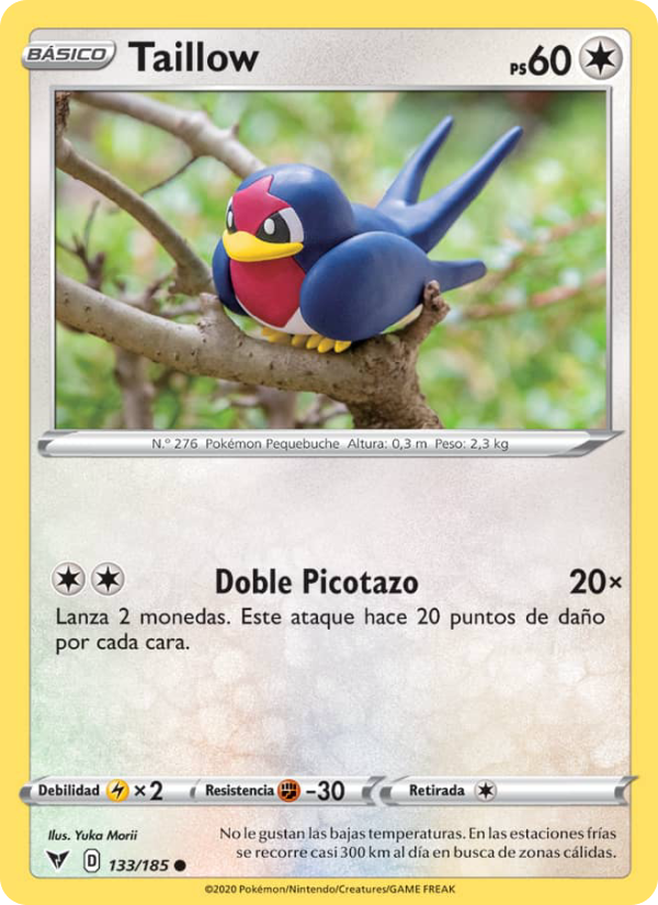 Taillow 133 — Vivid Voltage (Spanish Pokémon TCG card)