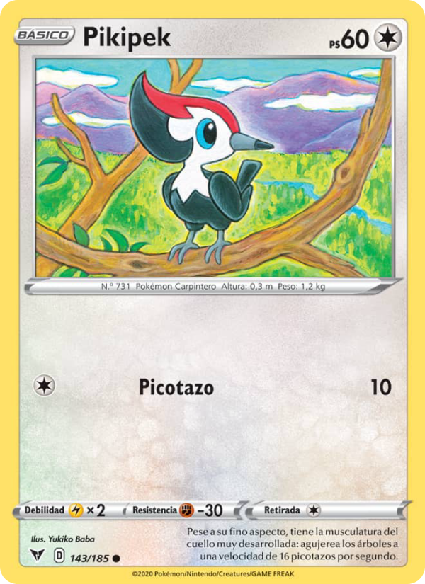 Pikipek 143 — Vivid Voltage (Spanish Pokémon TCG card)