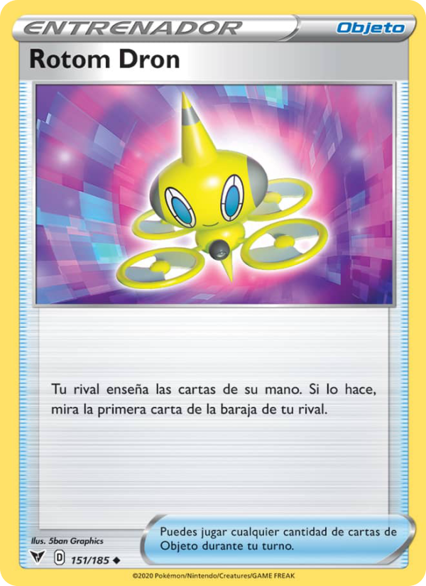 Rotom Dron 151 — Vivid Voltage (Spanish Pokémon TCG card)