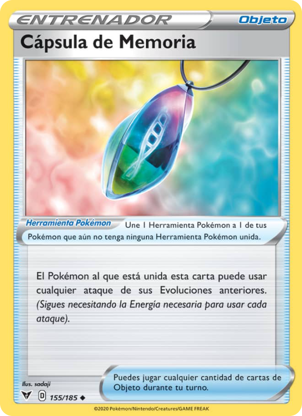 Cápsula de Memoria 155 — Vivid Voltage (Spanish Pokémon TCG card)