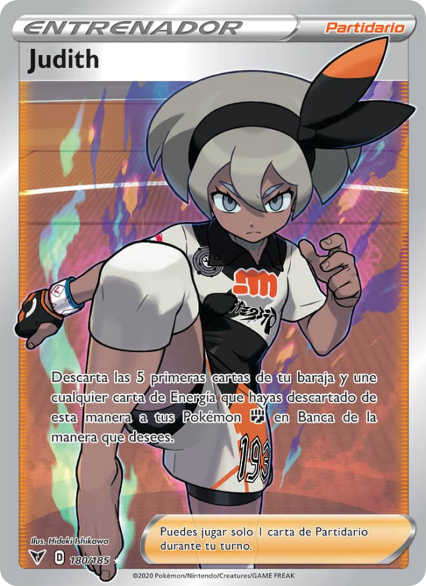 Judith 180 — Vivid Voltage (Spanish Pokémon TCG card)