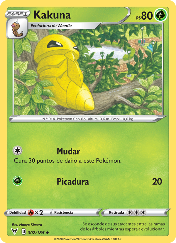 Kakuna 2 — Vivid Voltage (Spanish Pokémon TCG card)