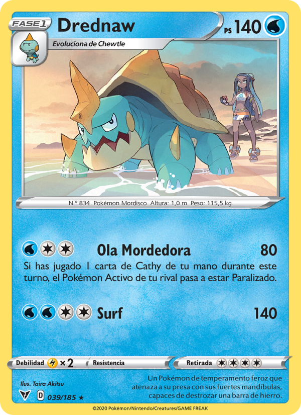Drednaw 39 — Vivid Voltage (Spanish Pokémon TCG card)