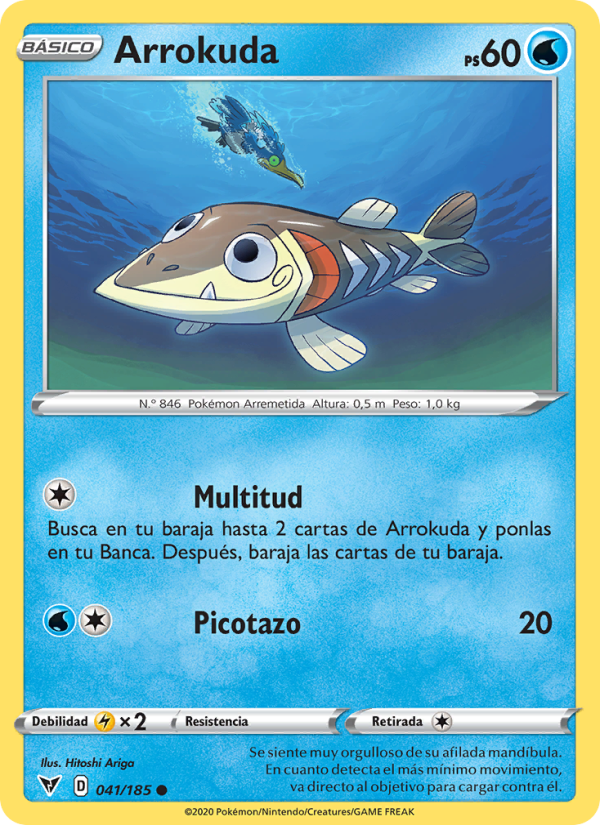 Arrokuda 41 — Vivid Voltage (Spanish Pokémon TCG card)