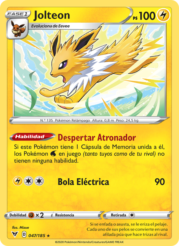 Jolteon 47 — Vivid Voltage (Spanish Pokémon TCG card)