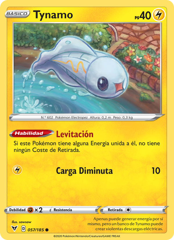 Tynamo 57 — Vivid Voltage (Spanish Pokémon TCG card)