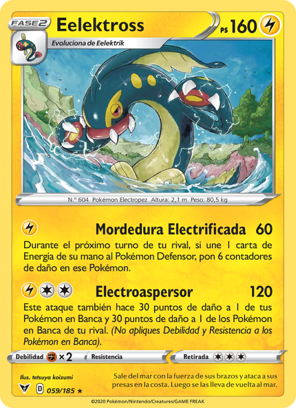 Eelektross 59 — Vivid Voltage (Spanish Pokémon TCG card)