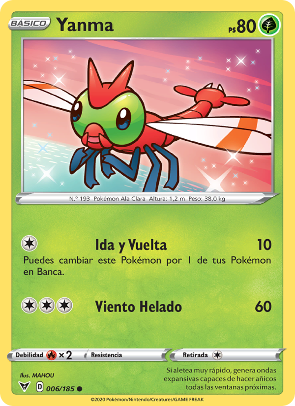 Yanma 6 — Vivid Voltage (Spanish Pokémon TCG card)